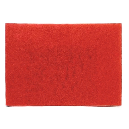 3M Buffing Pad 5100N, 20" x 14", Red, PK10 5100N 688