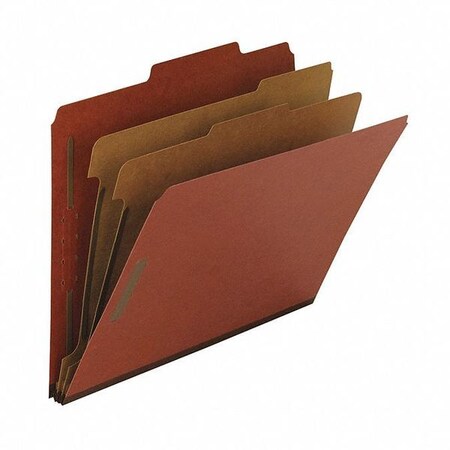 Smead Folder, Classf, Ltr, 2 Div, Rd, PK10 14024