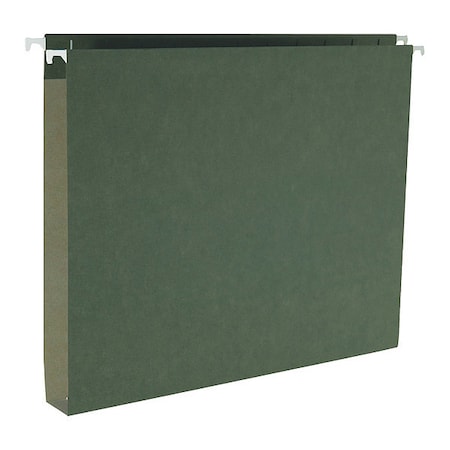 Business Source Folder, Hang, Bxbtm, 1" Exp, Ltr, PK25 43850