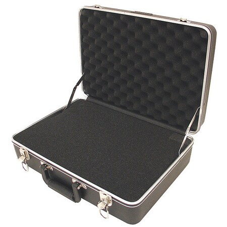 Platt Black Light-Duty ABS Case 17.25X12.5X5.5", 17-1/4"L x 12-1/2"W x 5-1/2"D 1705