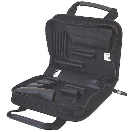 Platt Bag/Tote, Mini Tech Sewn Tool Case 10.75X7.6X2.6", Black 602ZT