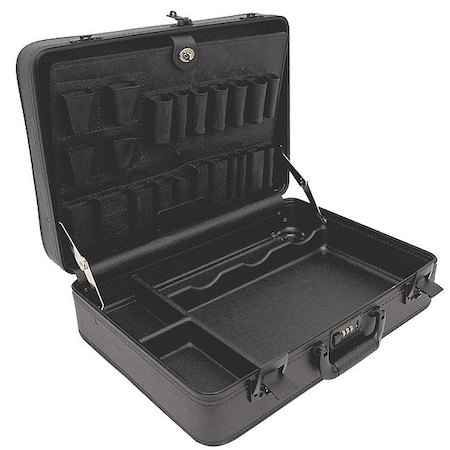 Platt Black Padded Divider Case, 18"L x 13"W x 5"D 610T-C