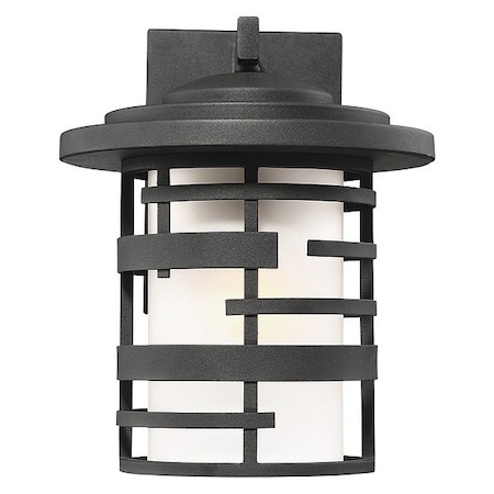 Nuvo Lansing 1-Light 12 in. Outdoor Wall Lantern with Etched Glass 60-6402