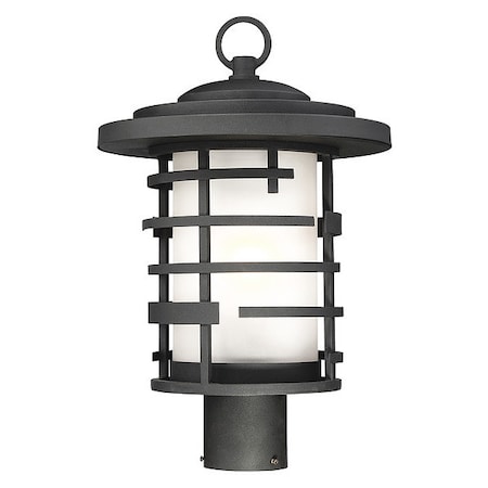 Nuvo Lansing - 1-Light - Outdoor Post Lantern with Etched Glass 60-6406
