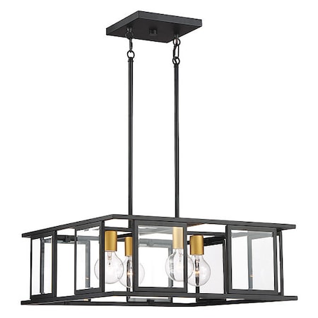 Nuvo Fixture, Pendant, 4 Light, Height: 8" 60-6414