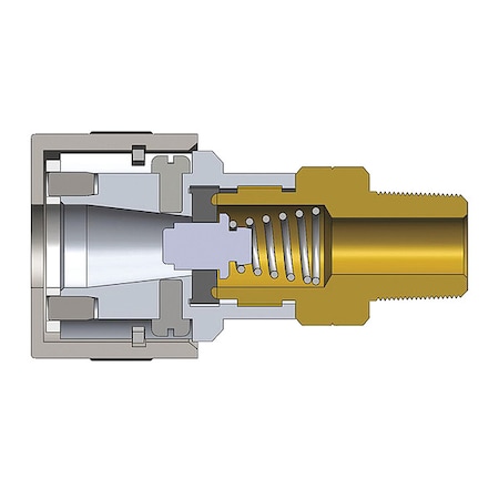 Dixon Quick Connect Plug, Male, 2.22", Aluminum 2SHDM2