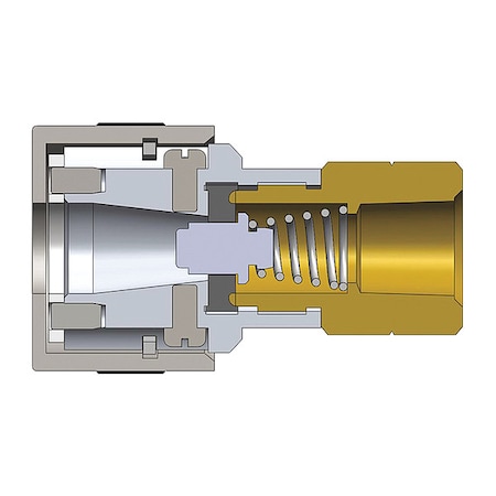 Dixon Quick Connect Plug, Female, 2.10", Aluminum 2SHDF2