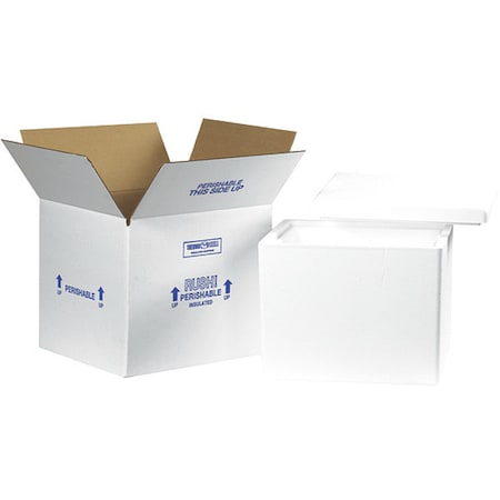 Partners Brand Insulated Shipping Kits, 13 3/4" x 11 3/4" x 11 7/8", White, 1/Case 238C