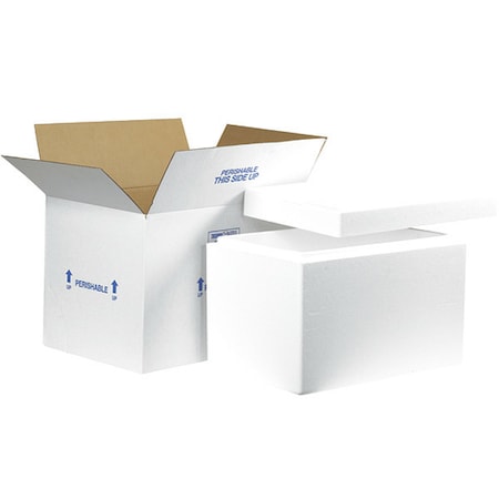 Partners Brand Insulated Shipping Kits, 19" x 12" x 12 1/2", White, 1/Case 261C