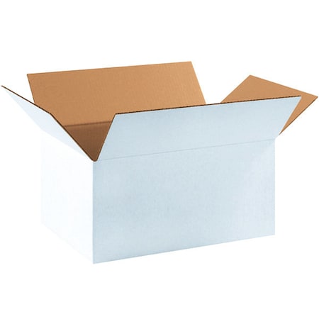 Partners Brand Corrugated Boxes, 17 1/4" x 11 1/4" x 8", White, 25/Bundle 17118W