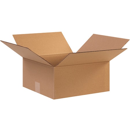 Partners Brand Corrugated Boxes, 12 1/2" x 12 1/2" x 6", Kraft, 25/Bundle 12126R