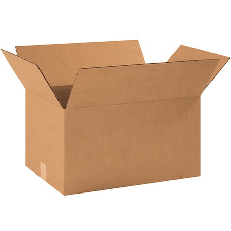 Partners Brand Corrugated Boxes, 18 1/2" x 12 1/2" x 10", Kraft, 20/Bundle 181210R