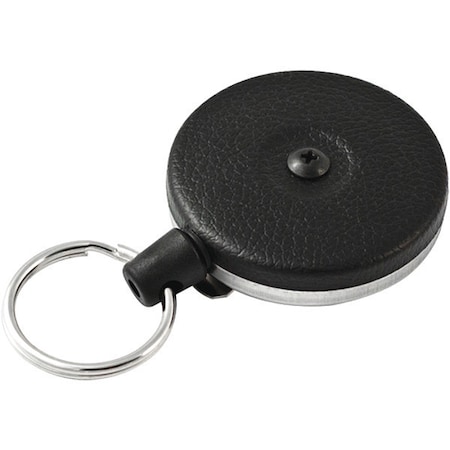 Key-Bak Key Holder, Retractable, PK2, Black, Vinyl/Kevlar Cord, 2 PK KB485B2PK