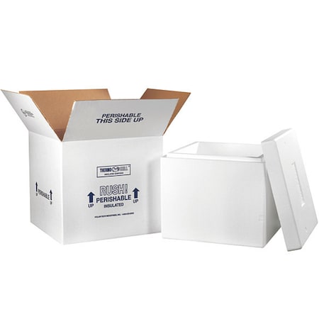 Partners Brand Insulated Shipping Kits, 16 3/4" x 16 3/4" x 15", White, 1/Case 249C