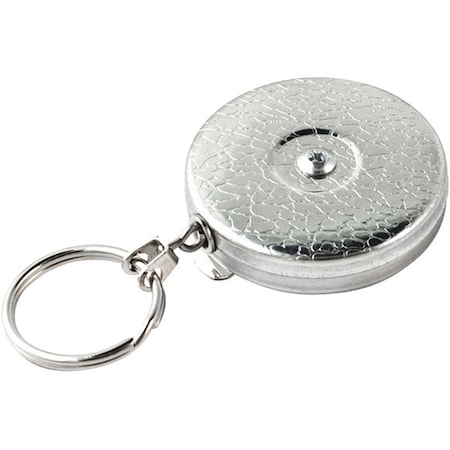 Key-Bak Retractable Key Holder, PK2, Chrome, Stainless Steel Chain, 2 PK KB0052PK