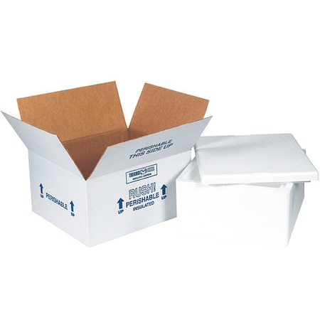 Partners Brand Insulated Shipping Kits, 12" x 10" x 5", White, PK4 225C