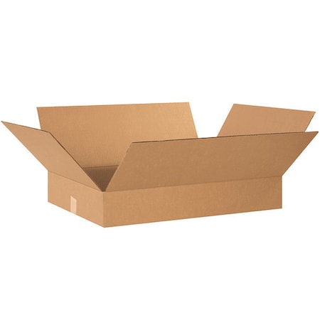 Partners Brand Flat Corrugated Boxes, 22" x 16" x 4", Kraft, 25/Bundle 22164