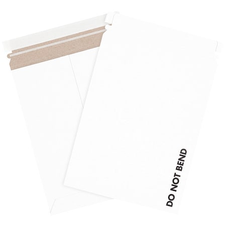 Partners Brand Do Not Bend Flat Mailers, 9" x 11 1/2", White, PK100 RM2DNB