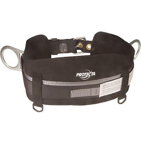 Partners Brand Body Belt, 2 D-Rings, Hips Location, Zinc Plated Steel, Includes Padding: Yes , XL BSF111X