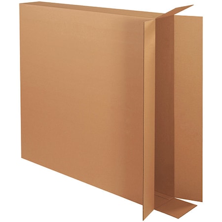 Partners Brand 40 in x 6 in x 40 in Side Loading Box, Kraft, Corrugate, Single Wall, 44 ECT, 20 PK 40640FOL