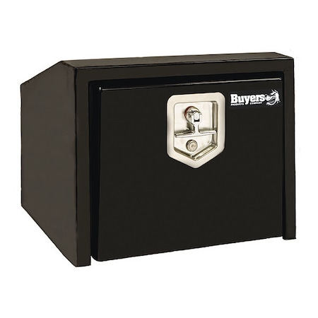 Buyers Products 14x12x30 Inch Black Steel Underbody Truck Box with T-Handle 1703353