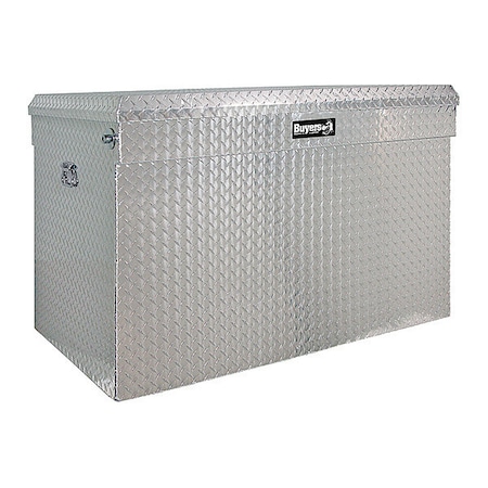Buyers Products 30(H) x 30/28(D) x 49(W) Inch Diamond Tread Aluminum All-Purpose Jumbo Chest 1712120