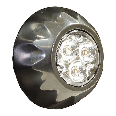 Buyers Products Amber Surface/Recess Mount Round LED Strobe Light 8892400