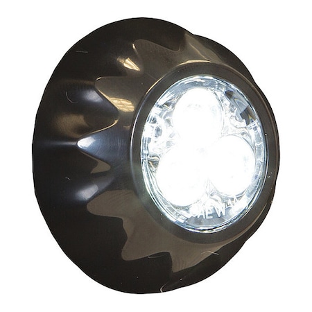 Buyers Products Clear Surface/Recess Mount Round LED Strobe Light 8892401
