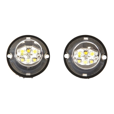 Buyers Products 25 Foot Amber/Clear Bolt-On Hidden Strobe Kits With In-Line Flashers With 6 LED 8891227