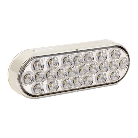 Buyers Products Bulk 6 Inch Clear Oval Backup Light With 24 LEDs (Sold in Multiples of 10) 5626325
