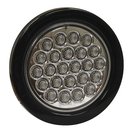 Buyers Products 4 Inch Clear Round Backup Light Kit With 24 LEDs (PL-2 Connection, Includes Grommet and Plug) 5624324