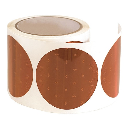 Buyers Products 3 Inch Amber Round DOT Stick-On Reflectors - 100 Per Roll 5623001