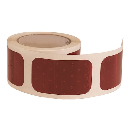 Buyers Products 3.5 Inch Red Rectangular DOT Stick-On Reflectors - 500 Per Roll 5623520