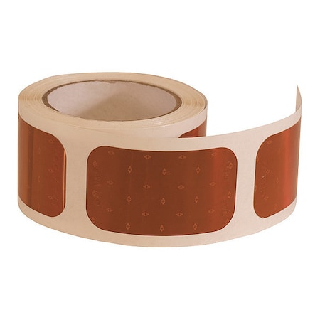 Buyers Products 3.5 Inch Amber Rectangular DOT Stick-On Reflectors - 500 Per Roll 5623521