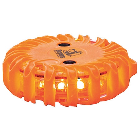 Buyers Products 4 Inch Amber Round Rechargeable Road Strobe/Flare With 16 LED 8891016