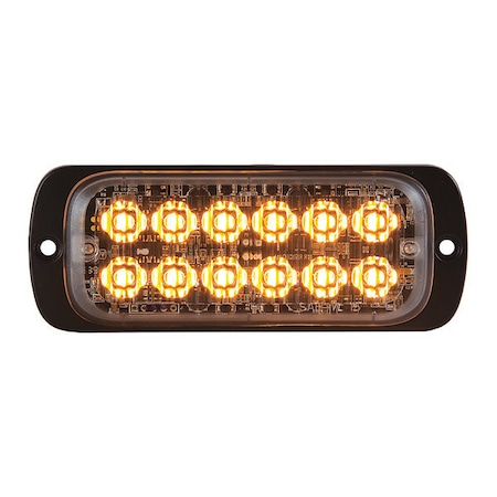 Buyers Products Thin Dual Row 4.5 Inch Amber LED Strobe Light 8892600