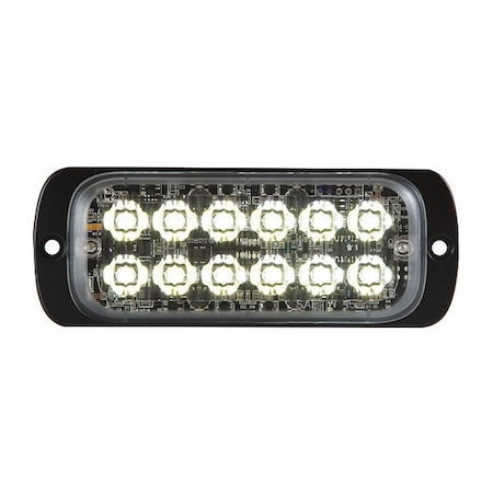 Buyers Products Thin Dual Row 4.5 Inch Clear LED Strobe Light 8892601