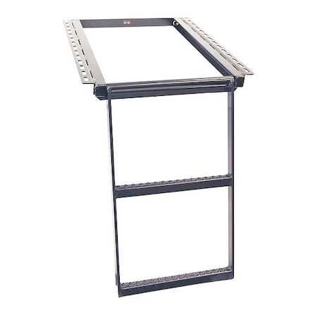 Buyers Products 2-Rung Stainless Steel Retractable Truck Step 5232001