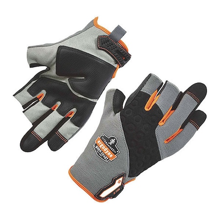 Proflex By Ergodyne Mechanics Gloves, L, Gray 720