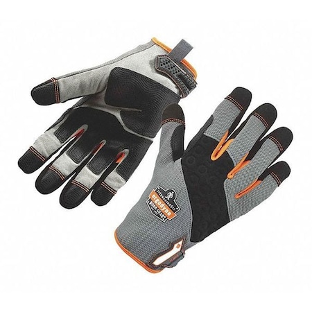 Proflex By Ergodyne Mechanics Gloves, M, Gray 820