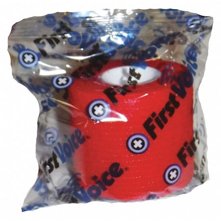 First Voice Self-Adhesive Bandage, 2" x 5yds (8-Pack), Red TS-3188-8R