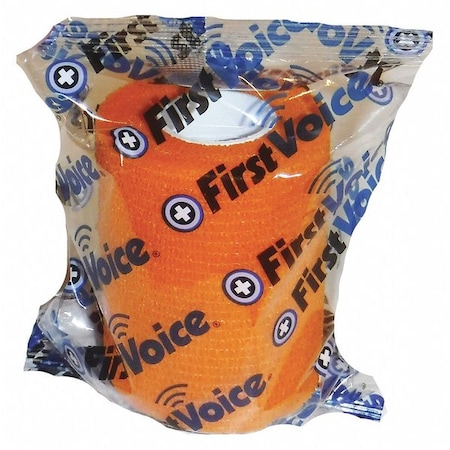 First Voice Self-Adhesive Bandage, 3" x 5yds (8-Pack), Orange TS-3189-8O