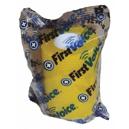 First Voice Self-Adhesive Bandage, 3" x 5yds (4-Pack), Yellow TS-3189-4Y