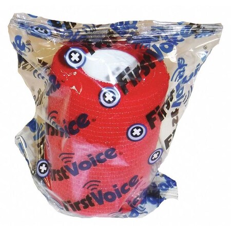 First Voice Self-Adhesive Bandage, 3" x 5yds (8-Pack), Red TS-3189-8R