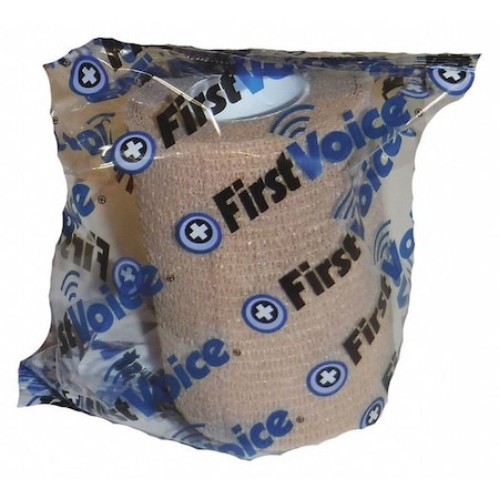 First Voice Self-Adhesive Bandage, 3" x 5yds (4-Pack), Tan TS-3189-4T