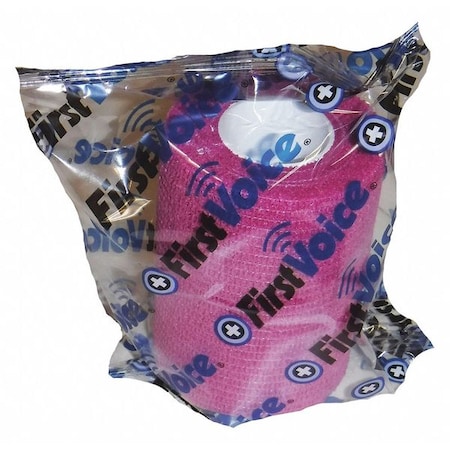 First Voice Self-Adhesive Bandage, 3" x 5yds (4-Pack), Bright Pink TS-3189-4BP