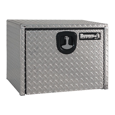 Buyers Products 18x18x36 Inch Diamond Tread Aluminum Underbody Truck Box with 3-Pt. Latch 1735105