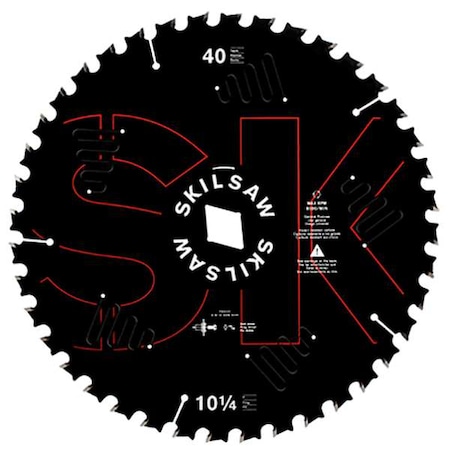 Skil Circular Saw Blade Skilsaw, 10-1/4"X40T 76240