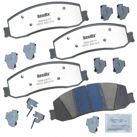 Bendix Disc Brake Pad Set, MKD1631AFM, Front/Rear MKD1631AFM