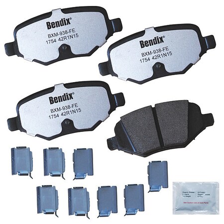 Bendix Disc Brake Pad Set, MKD1754FM, Rear MKD1754FM